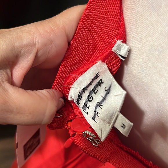 Herve Leger Bandaige Strappy Mini Dress Size Medium - Picture 6 of 6